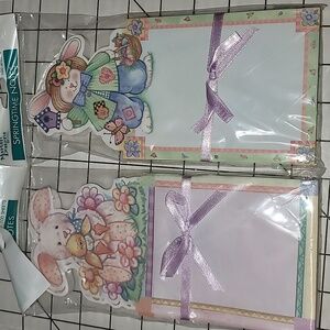 2003 Martin Designs Springtime Notes x 2, 100 sheets ea, Easter Basket‎ Filler
